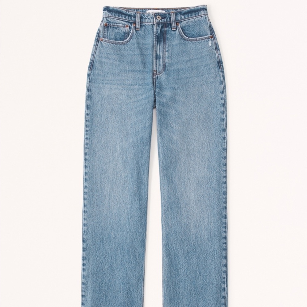 Abercrombie high rise loose fit jeans
